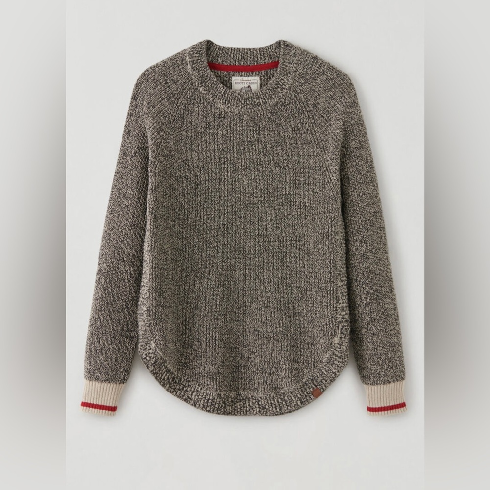 Roots Shaker Stitch Cabin Crew Sweater